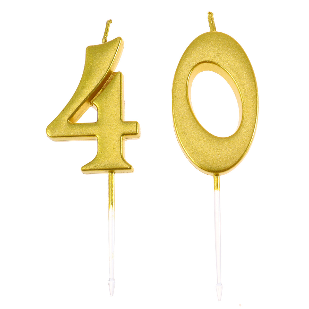 Paraffin Candle Wax - 2 stuks gouden kaarsen met het