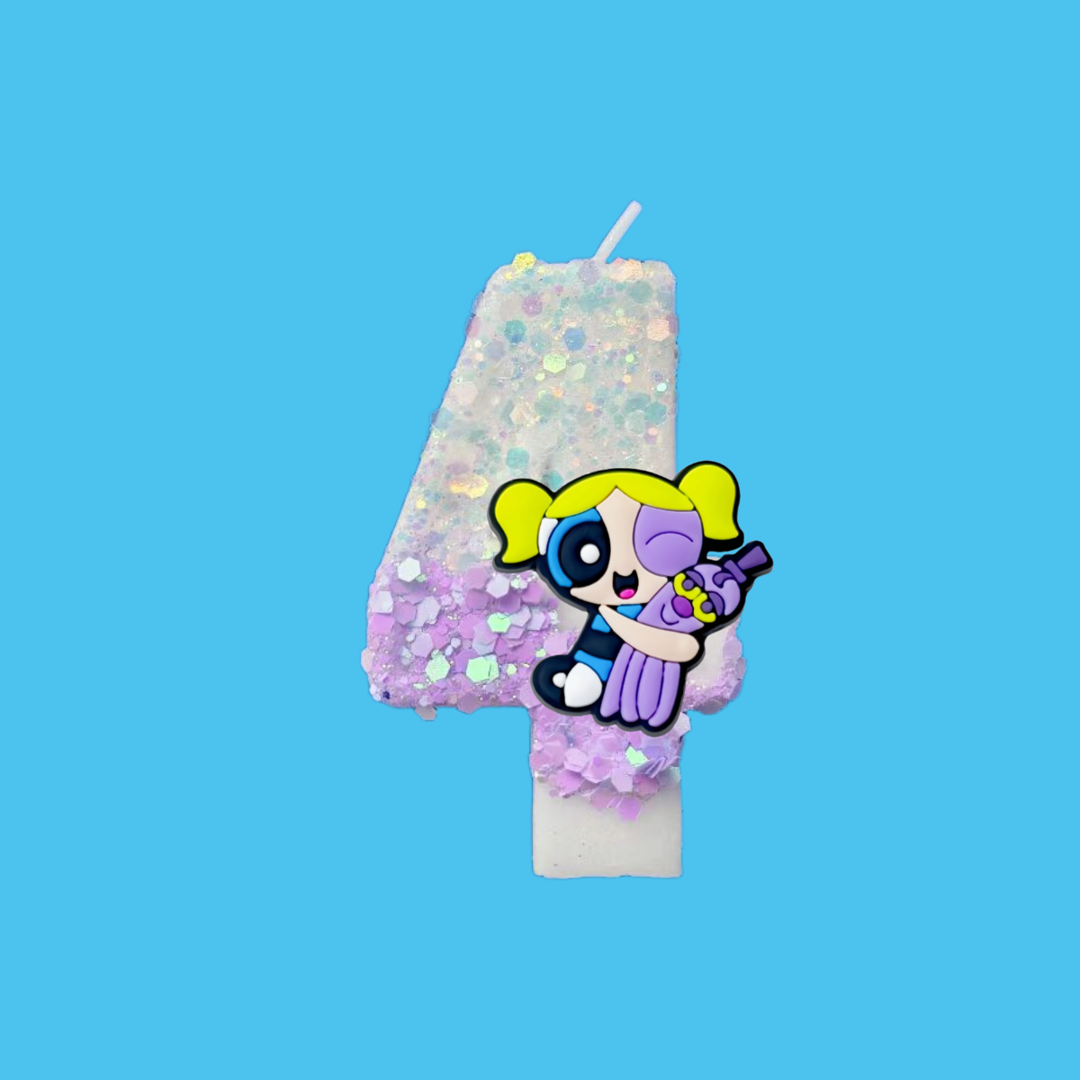 Paraffin Candle Wax - Feitian Little Police digitale taartkaars, glitter