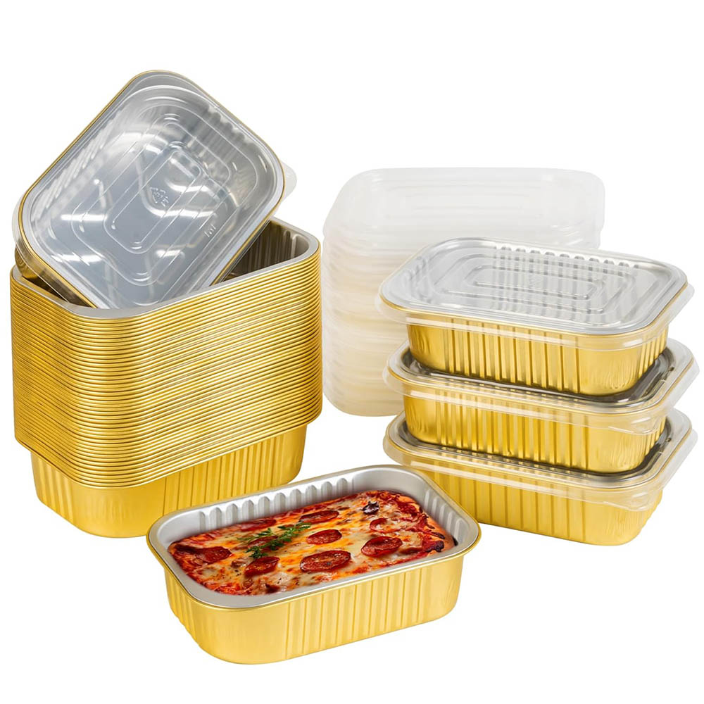 Tin Container Lid - Kleine aluminium bakjes met deksels, heavy-duty,
