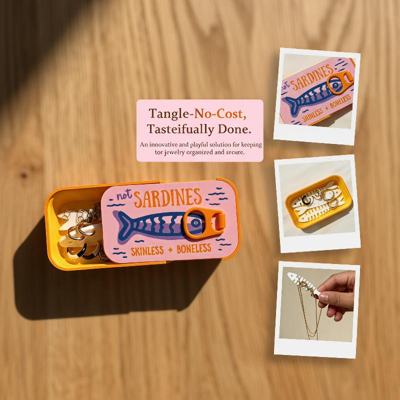 Sardine blikken sieradendoosje - Tin Container Lid recensie en prijs