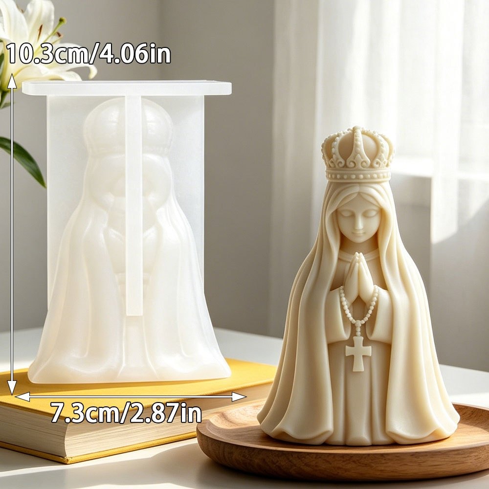 3D Kroon Maagd Maria Siliconen - Candle Making Jelly recensie en prijs