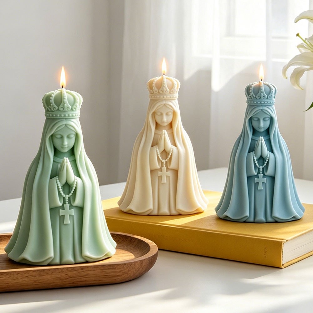 3D Kroon Maagd Maria Siliconen - Candle Making Jelly recensie en prijs