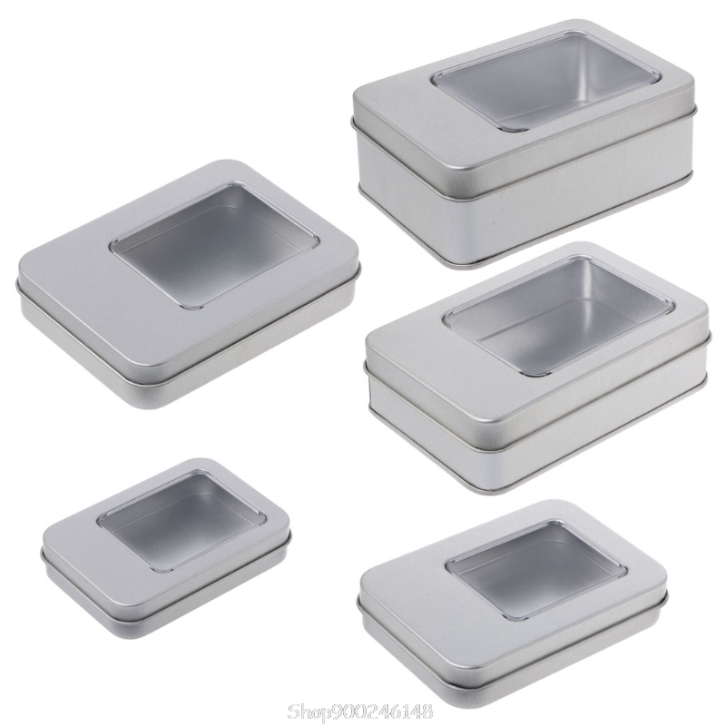 Rechthoekige Tin Zilver Storag - Tin Container Lid recensie en prijs
