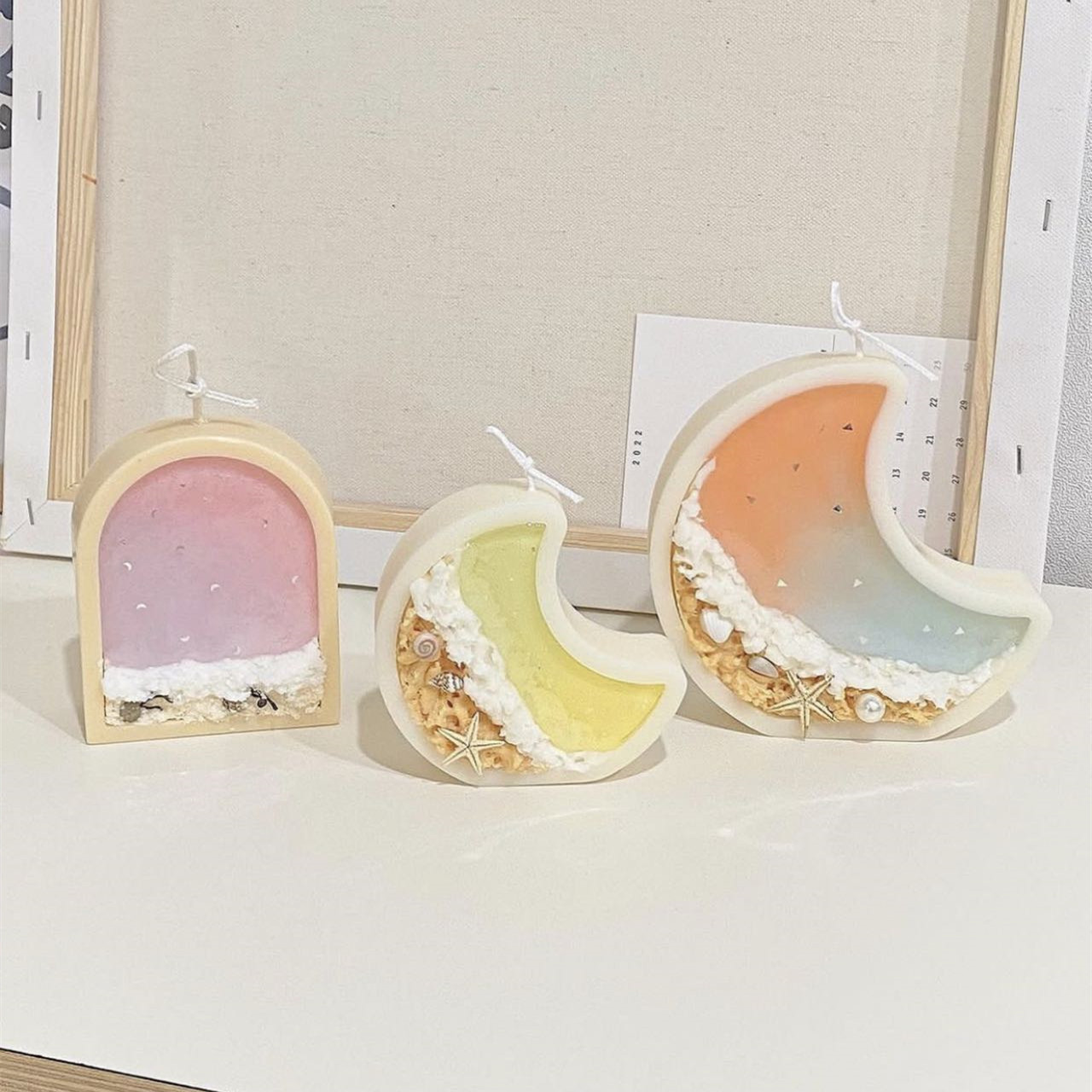 Aquarium Maan Vorm Kaars Malle - Candle Making Jelly recensie en prijs