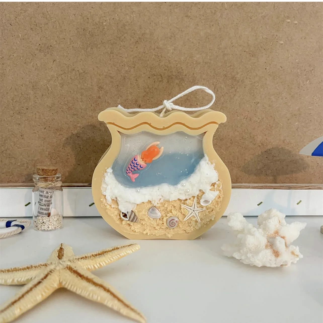 Aquarium Maan Vorm Kaars Malle - Candle Making Jelly recensie en prijs