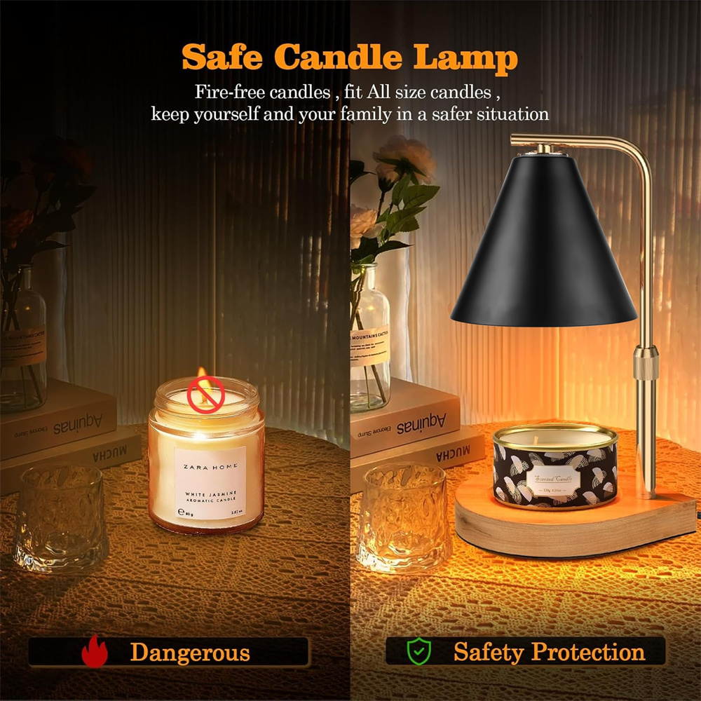 Zwarte kaarsenwarmerlamp met t - Paraffin Candle Wax recensie en prijs