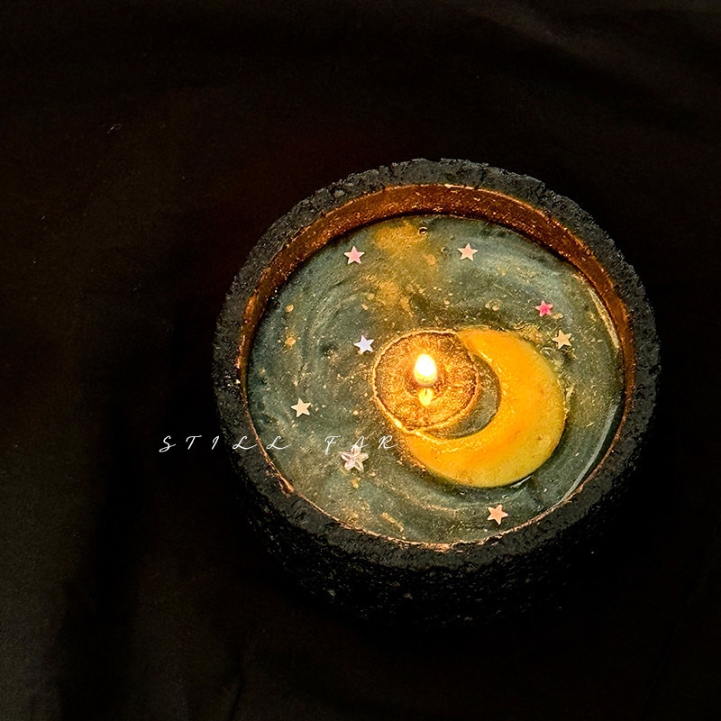 Smeltende Maan Geurende Kaars  - Paraffin Candle Wax recensie en prijs