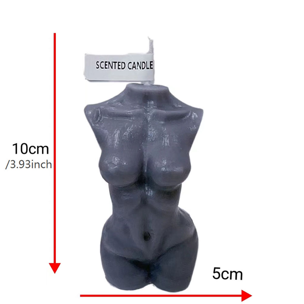 Geurkaars met vrouwelijke tors - Paraffin Candle Wax recensie en prijs