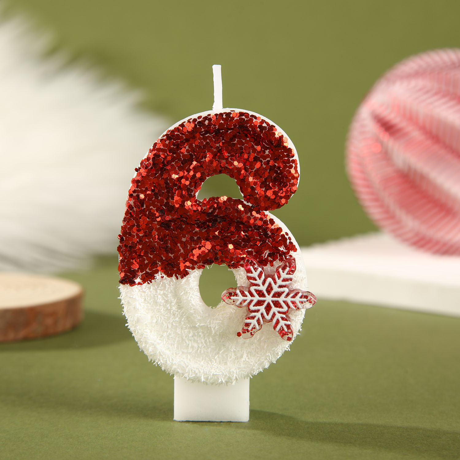 Rood witte verjaardagskaarsen  - Paraffin Candle Wax recensie en prijs