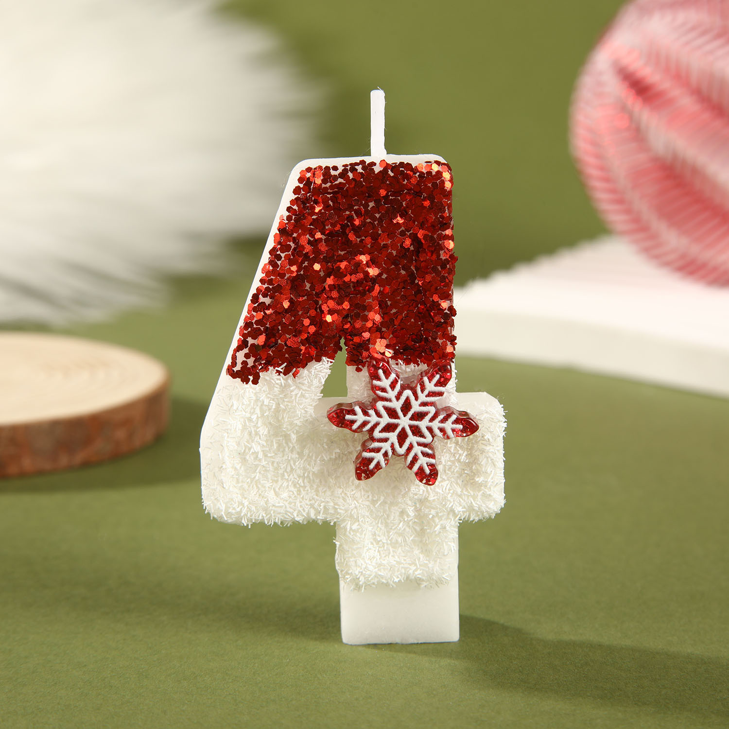 Rood witte verjaardagskaarsen  - Paraffin Candle Wax recensie en prijs