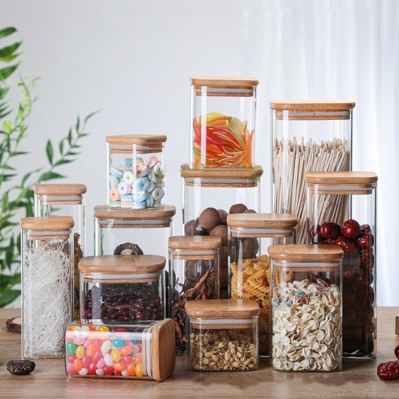 Bamboe Glazen Blikken Transpar - Tin Container Lid recensie en prijs